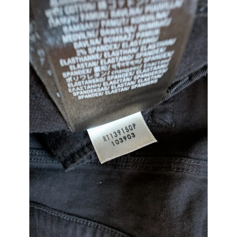 7‎ For All Mankind Jeans Paxtyn Mens 34 Black Distressed 7FAMK